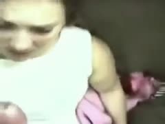 On video, my white bitch who is lusting for me wants to suck my ramrod.
